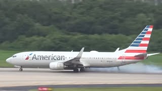 AA Flight 590 Tire Explodes And Catches Fire During Takeoff Tampa International Airport