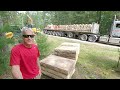 redi rock retaining wall build time lapse _