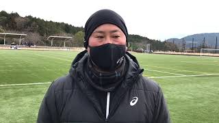 1/22  佐賀学園高校 監督インタビュー　令和3年度佐賀県高等学校サッカー新人大会（九州高等学校U-17サッカー大会予選）