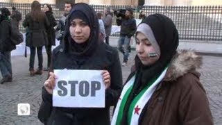 Paris : manifestation de soutien au peuple syrien