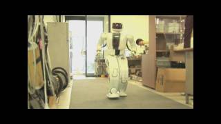 Hubo II Humanoid Robot Running