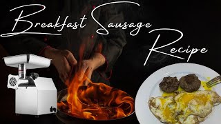 How To Make Your Own Homemade Breakfast/Pan Sausage Recipe EASY and DELICIOUS.  #vevor #meatgrinder