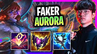 FAKER IS INSANE WITH AURORA! | T1 Faker Plays Aurora Mid vs Ahri!  Season 2024