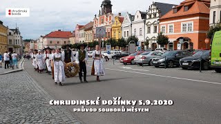 Chrudimské dožínky - Chrudim 5.9.2020 - průvod souborů městem