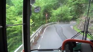 【秘境路線バス】三峯神社ー秩父湖間車窓風景前面展望2018/06/10