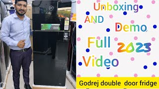 Latest godrej ⚡eon ⚡ crystal 280b  double door🚪refrigerator unboxing and demo 2023 best fridge video