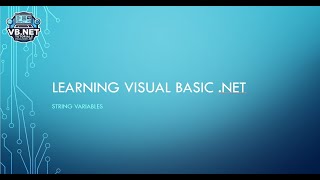 Visual Basic .NET Beginner Tutorial: Understanding String Variables and Concatenation