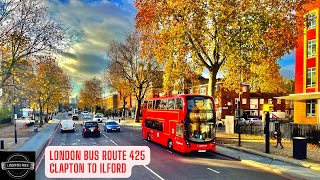 What is going on around Clapton LONDON Double Decker BUS 425 Ride Join me