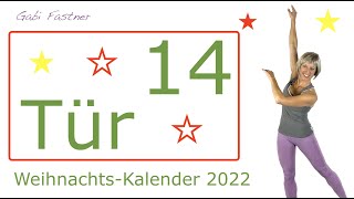 Tür 14🎄Adventskalender🎅🏼15. min. Arm-, Bein-, Körperschwünge | ohne Geräte, im Stehen