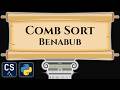 Comb Sort Benabub Algorithm Visualization | Step by Step Python Code Animation