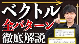 【ベクトル】入試頻出解法を”6時間”で全パターン解説