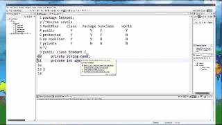 Java Tutorial 23 Public, Private, Protected and this Java Access Modifiers