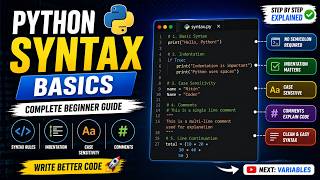 Python Syntax Basics in 10 Minutes 🔥 | Indentation, Comments, Rules (Hindi
