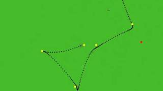 Evolved Neural Network Flight Controller for Helicopter (view from above)