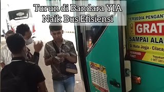 Turun di Bandara YIA Lanjut Naik Bus Efisiensi | Rekomendasi Transportasi Bandara YIA