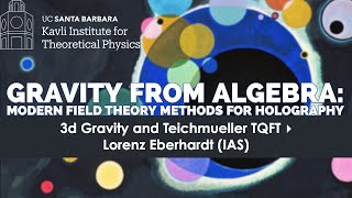 3d Gravity and Teichmueller TQFT  ▸  Lorenz Eberhardt (IAS)