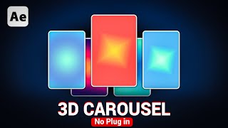 Professional 3D Carousel UI Animation in After Effects - After Effects Tutorial | No Plugins