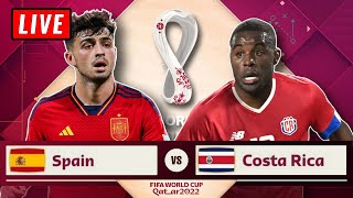 🔴 SPAIN vs COSTA RICA Live Stream - FIFA World Cup 2022 Watch Along Reaction