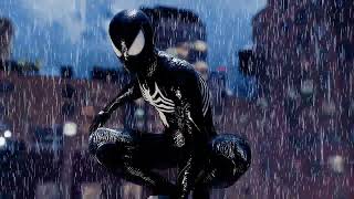 DONT MISS OUT this stunning 4K live wallpaper of Black Spider Man Heavy Rain for your desktop!
