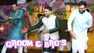 Groom \u0026 All Boys Sangeet Dance performance | Gal Mitthi Mitthi | eh Ladka Hai Allah | OH Ho Ho Ho