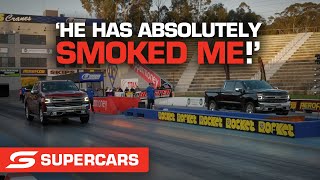 Lowndes vs Neylon in truck drag race | Supercars 2021