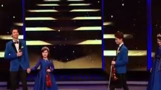 Indian idol Chinese performance cute family 😍.[][][].