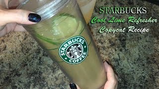 DIY Starbucks Cool Lime Refresher Drink | Copycat Recipe