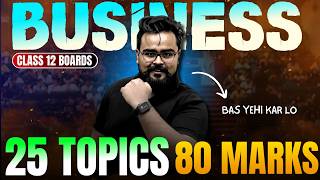 25 QUESTIONS 🔥 BUSINESS KHATAM | class 12 Board exam