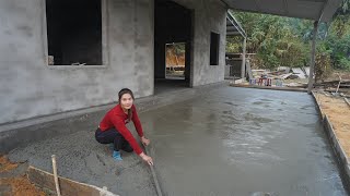 Build concrete foundation and finish front yard - Help poor old man build new house