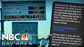 Those real-looking FasTrak texts? They're really a scam