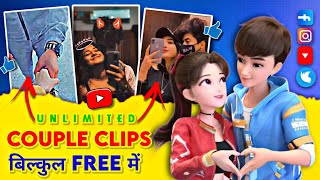Aesthetic Couple Video For Edits 🔥🚀 // aesthetic clips download kaise kare #tutorial