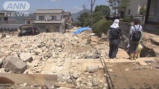 住宅地を襲う濁流　土石流でも“犠牲者ゼロ”の団地(18/07/25)