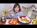 【MUKBANG】 [High Calories] Huge Fried Potato Cheese Cake! 2Kg And Over 3550kcal [CC Available]