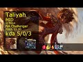 Taliyah vs Nasus Mid - NA Challenger 5/0/3 Patch 11.20 Gameplay