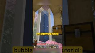 Minecraft bubble elevator tutorial: #Minecraft #MinecraftTutorial #MinecraftBuilds
