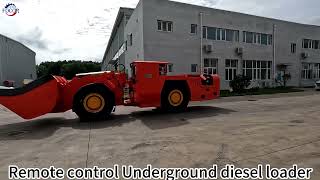 Remote control underground  loader