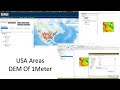 DEM 1Meter Of USA areas From USGS