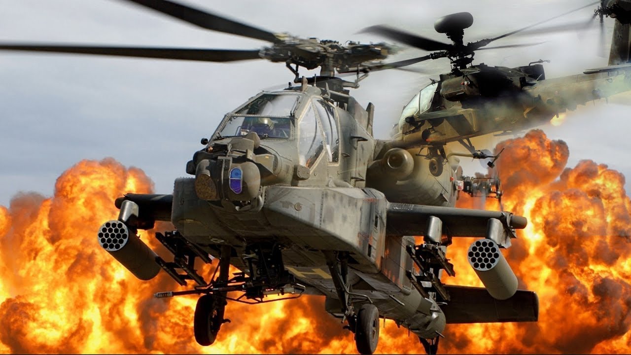 Boeing AH-64 Apache Attack Helicopter In Action - Word's Best Attack ...