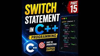 C++ Switch Statement Tutorial | Switch Case Syntax & Examples (With Exercises)