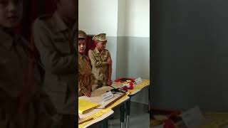 Sathvik performed police station skit in school