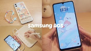 𐙚 Unboxing Samsung A05 (white) | Customization, Camera test, Digital Art, Accessories, \u0026 Cute Games