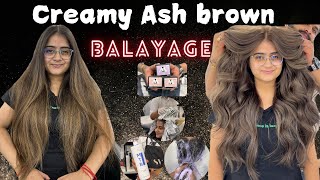 Creamy ash brown😍 #haircolour #colour #education #youtube #ytshorts