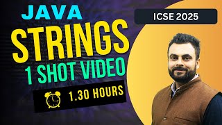 String Questions for Java 10 ICSE🔥| Master String Operations | Java for Beginners