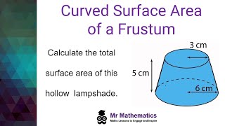 Curved Surface Area of a Frustum