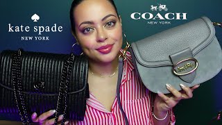 ASMR| Updated Bag Collection TINGLY Bag Sounds (LEATHER, ZIPPER, CHAINS) Coach & Kate Spade