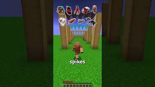 OMG! Mobs Chase vs Different Spikes! ⛏️ #shorts