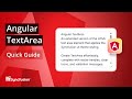 Angular TextArea: The Ultimate Feature Walkthrough
