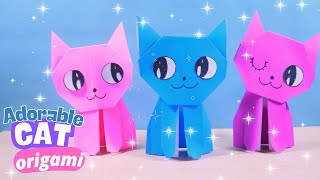 Make an Adorable Origami Cat 🐾 | Easy Step-by-Step Tutorial