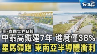 中泰高鐵建7年 進度僅38% 星馬領跑 東南亞半導體衝刺｜TVBS新聞