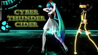 [MMD] Cyber Thunder Cider [Miku \u0026 Len]